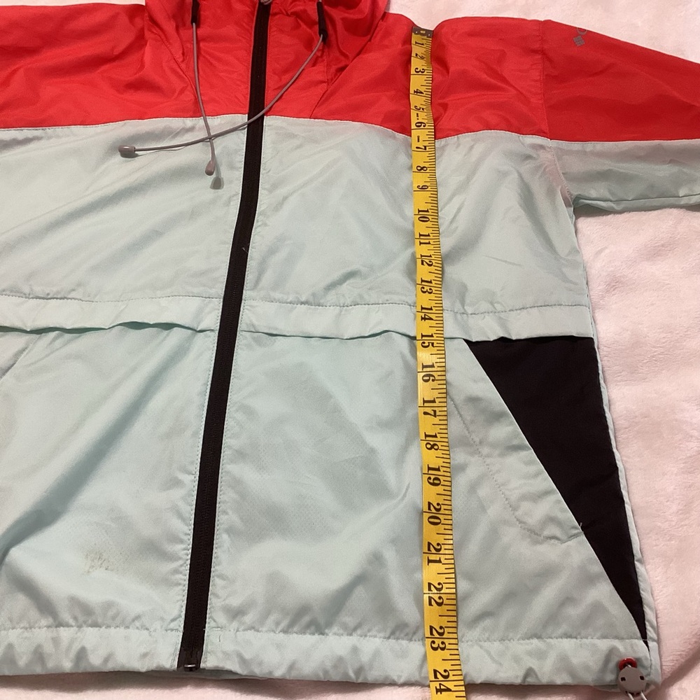 Women’s Columbia Alpine Chill Windbreaker Full Zip Jacket with Hood Size Small - Picture 8 of 9